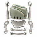 8-Piece Stainless Facial Cooling and Massage Tool Set with Cradle