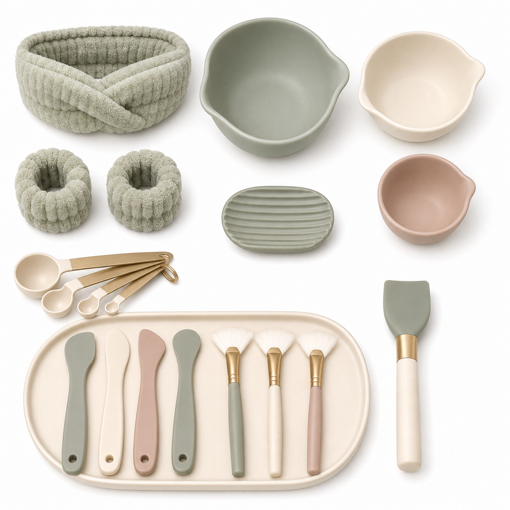 22-Piece Facial Mask Mixing and Application Studio Set