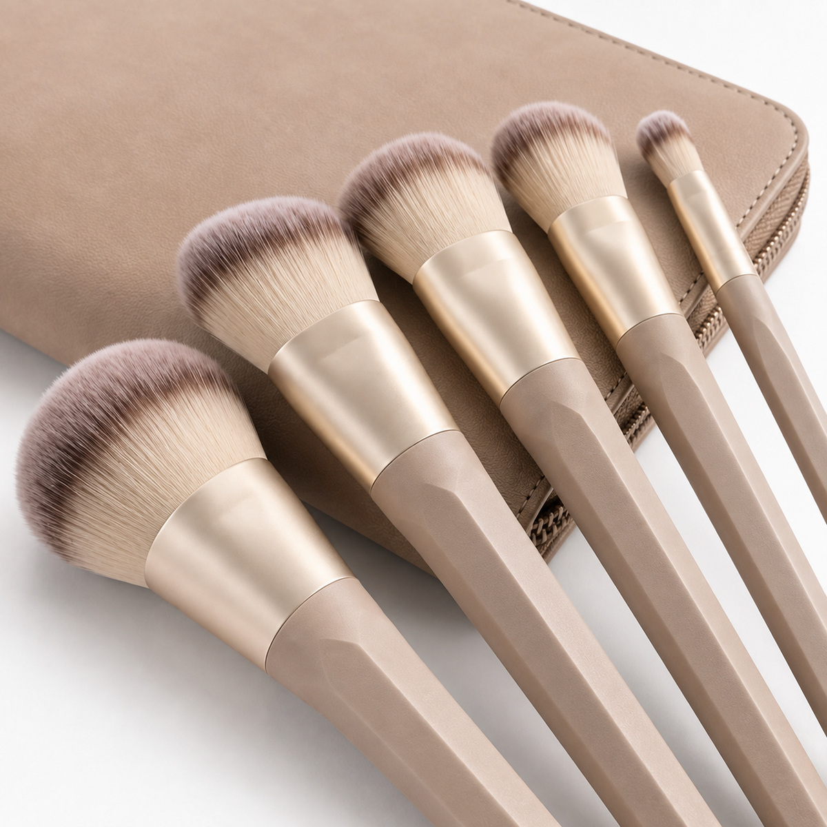 24-Piece Precision Makeup Brush Studio Set with Case