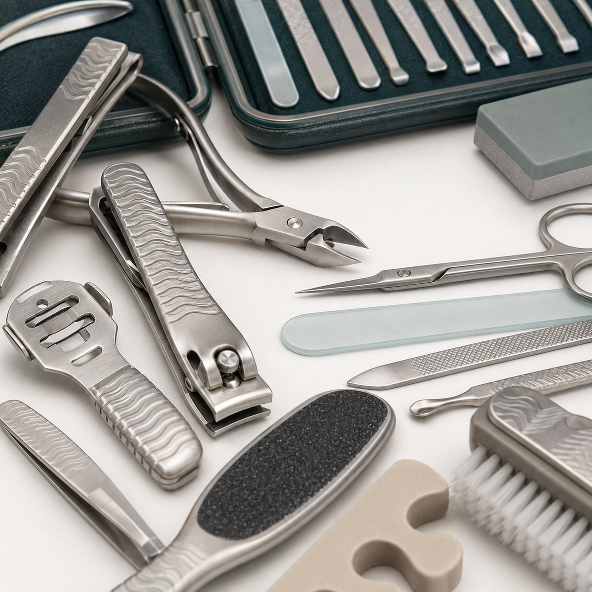 25-Piece Stainless Manicure and Pedicure Grooming Set