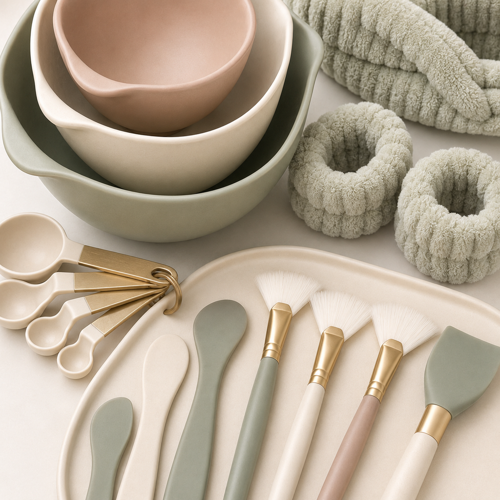 22-Piece Facial Mask Mixing and Application Studio Set
