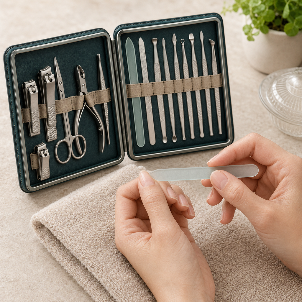 25-Piece Stainless Manicure and Pedicure Grooming Set